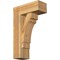 Ekena Millwork Merced Block Rough Sawn Bracket w/ Offset Brace, Western Red Cedar, 8"W x 20"D x 32"H BKT0806X20X32MRC05RWR - alternate 1